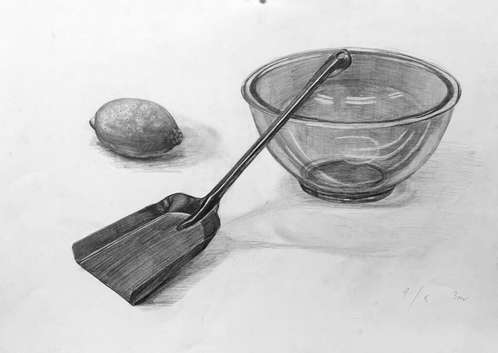 大阪芸術大学合格者作品。デッサン